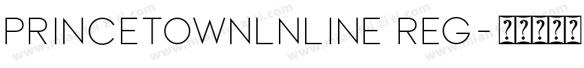 Princetownlnline Reg字体转换
